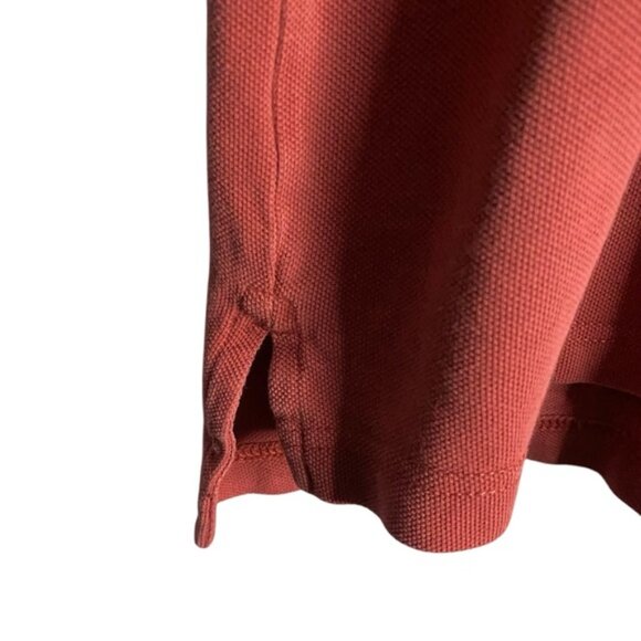 Eddie Bauer Men's Tall 100% Cotton Coral Polo Golf Shirt - Picture 4 of 8